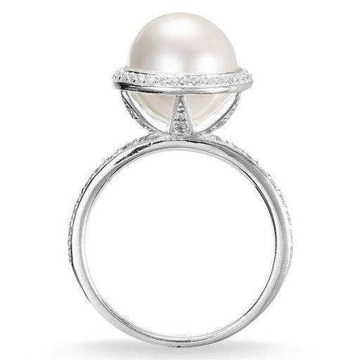 Freshwater Single Pearl Ring (Silver) | Thomas Sabo | Luby 