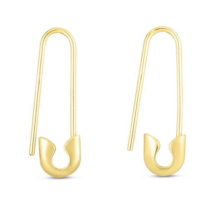 14K Gold Safety Pin Earring | Luby Gold Collection | Luby 