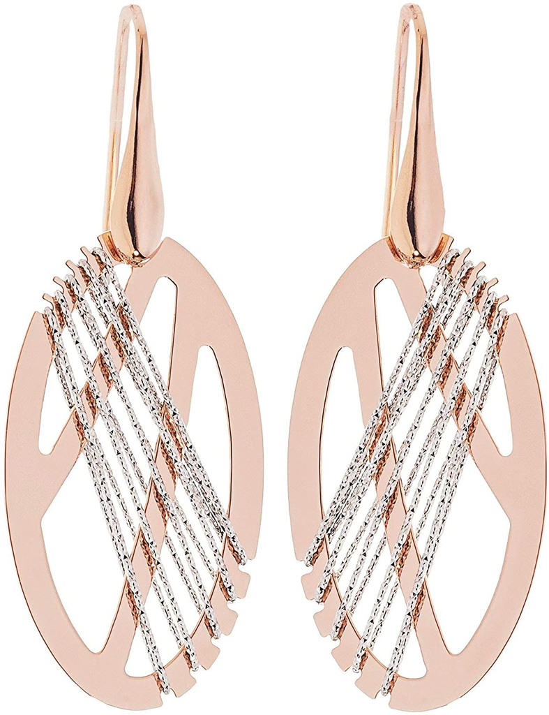 Evanescence Oval Bronze & Brass Earrings | Stroili Oro | Luby 