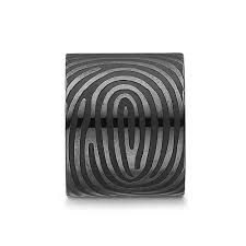 Black Zebra Patterned Steel Link