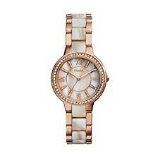 Ladies Virginia Watch (Rose-Gold) | Fossil | Luby 