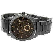 Machine Mid-Size Chronograph Watch (Black) | Fossil | Luby 