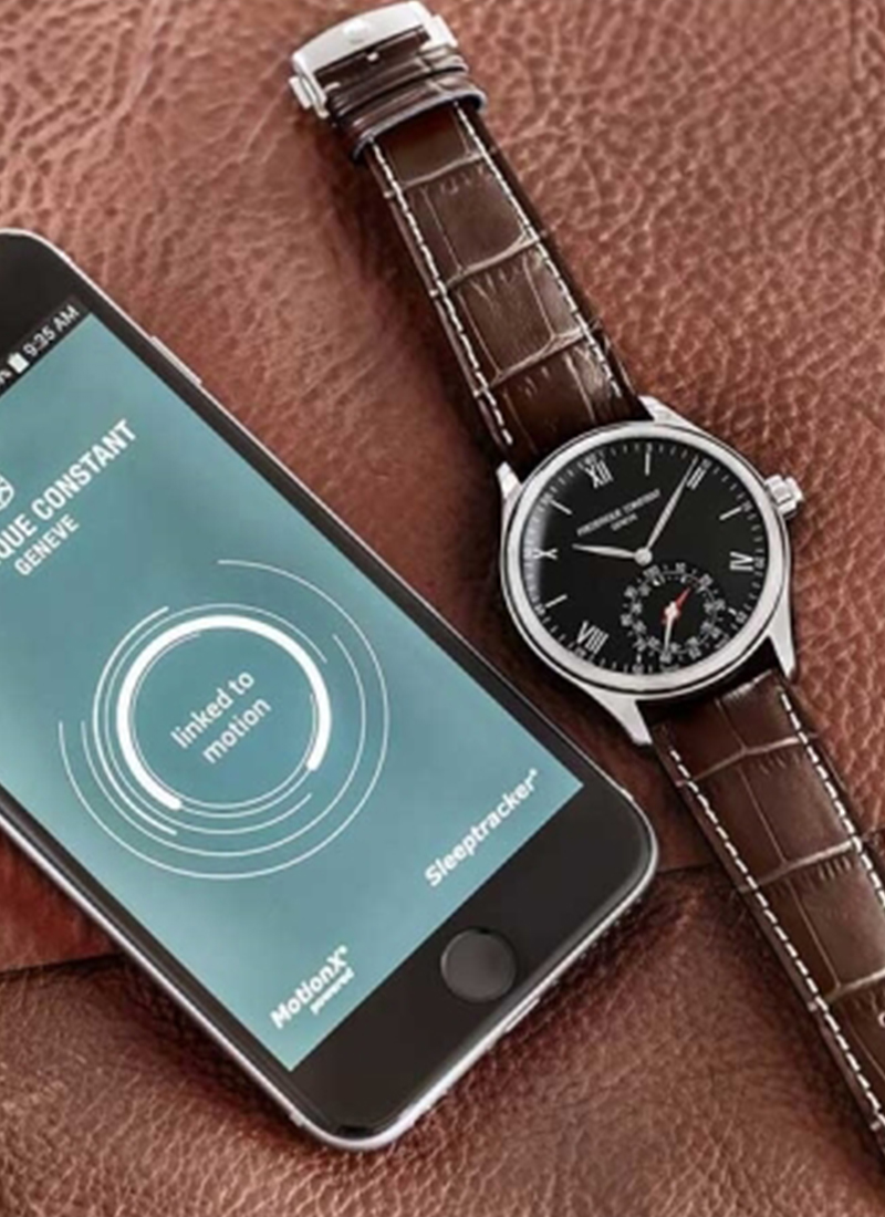 Horological Smartwatch Gents Classics (Black/Brown) | Frederique Constant | Luby 