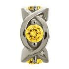 Citrine Heaven Charm (Silver/Yellow)
