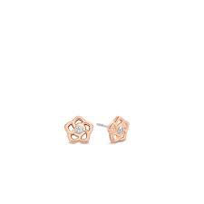 ROSE GOLD FLOWER STUDS | Ti Sento Milano | Luby 