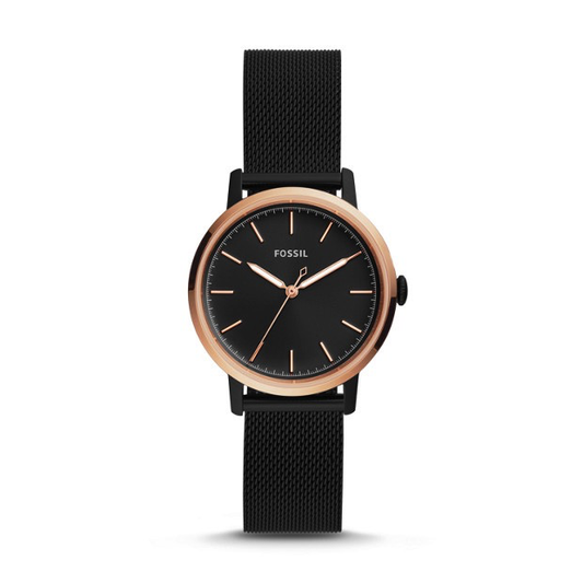 Ladies Neely Watch (Black/Rose-Gold) | Fossil | Luby 