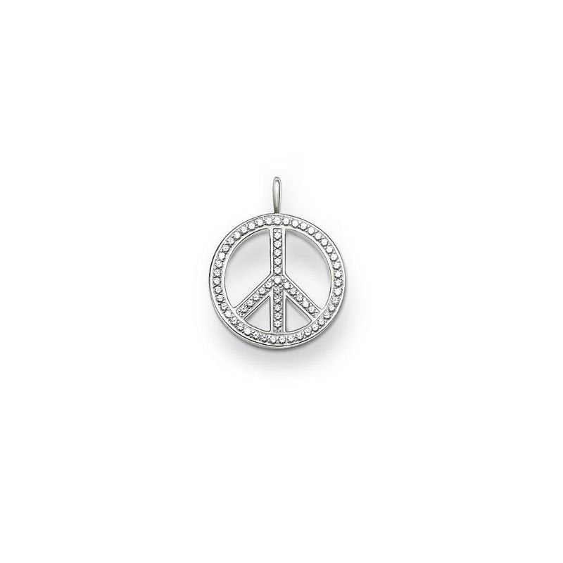 Peace Sign Pendant (Silver) | Thomas Sabo | Luby 