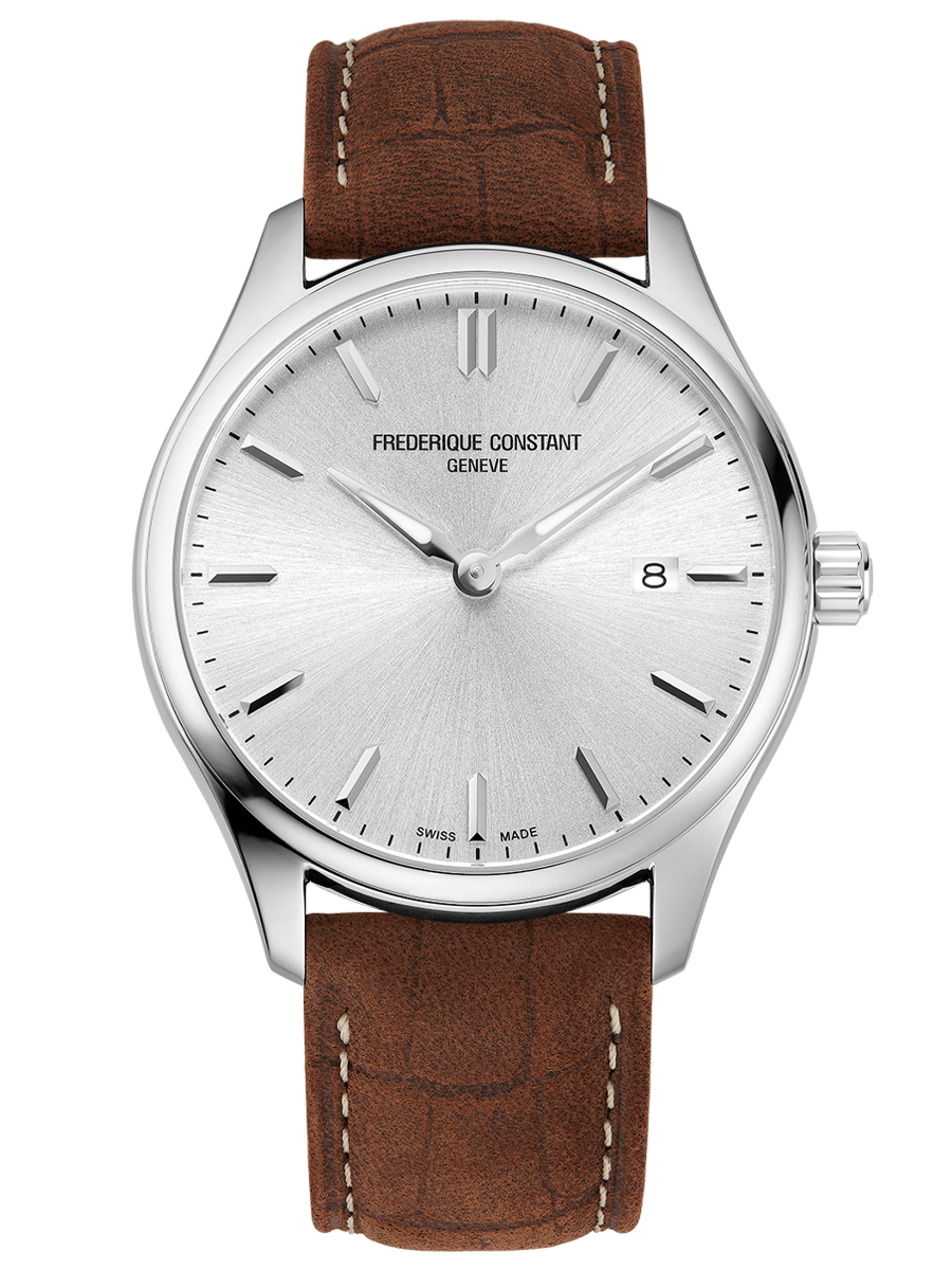 Frederique Classic Quartz Silver Case | Frederique Constant | Luby 