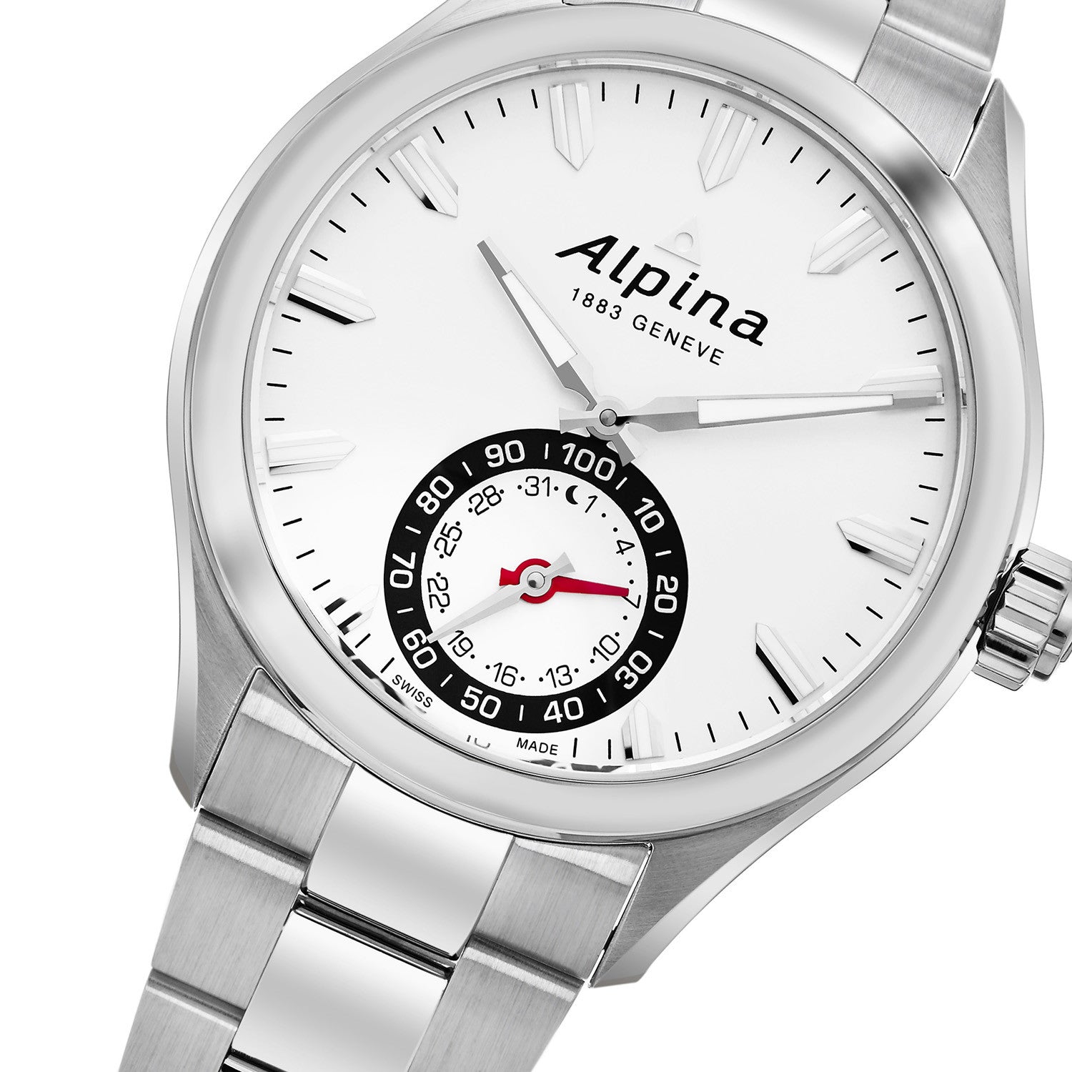 Horological Smartwatch (Silver-White) | Alpina | Luby 