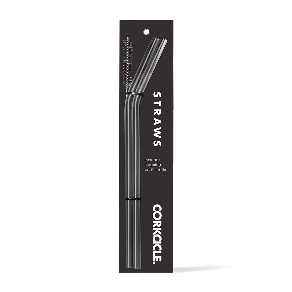 GUNMETAL STRAWS | Corkcicle | Luby 