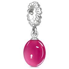 July Beauty Charm (Silver/Pink) | Endless Jewelry | Luby 