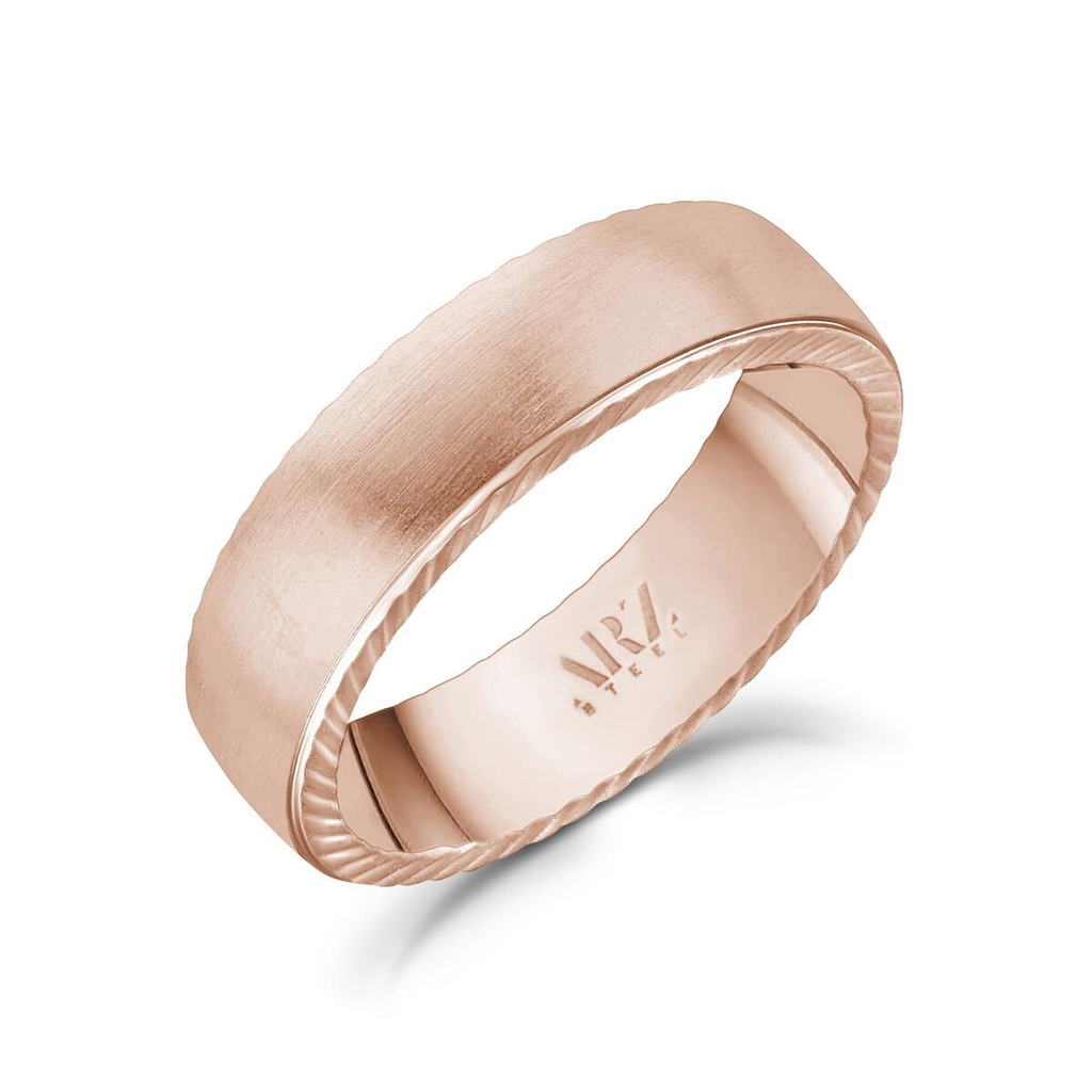 Flat Steel Ring with Diamond Cut Edges | ARZ Steel | Luby 