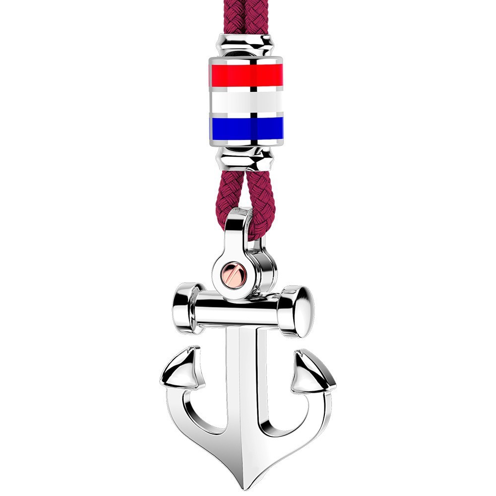Anchor and Nautical Flag Pendant with Kevlar Necklace | Zancan | Luby 