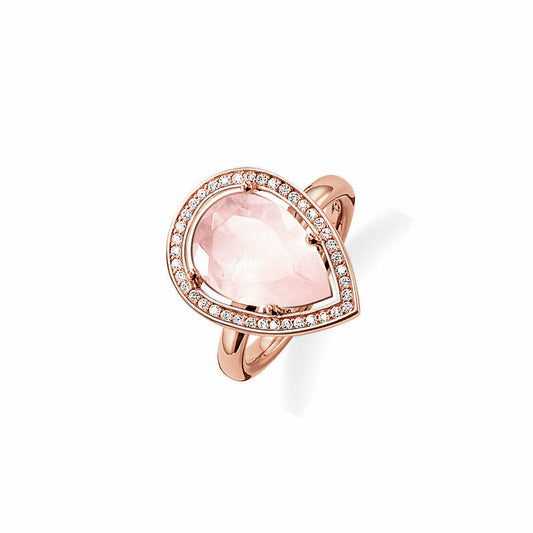 Maharani Pear Shape Ring (Rose-Gold/Pink) | Thomas Sabo | Luby 