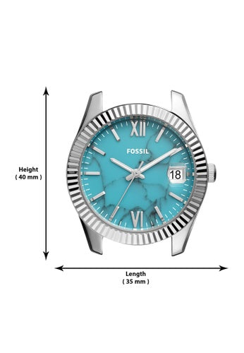 Scarlette Mini Three-Hand Date Two-Tone Acetate and Stainless Steel Watch | Fossil | Luby 