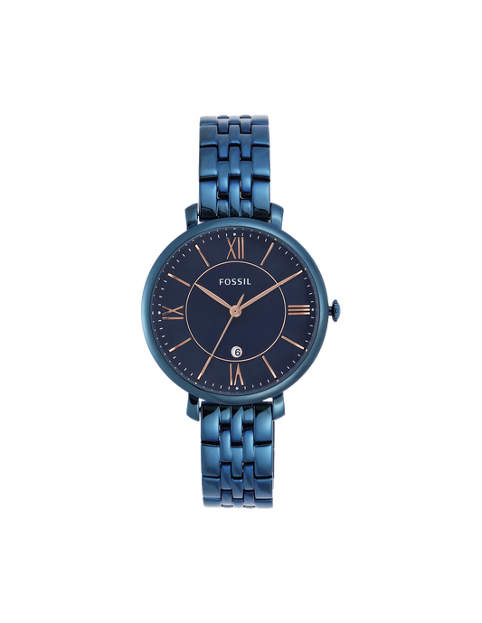 Jacqueline Date Watch (Blue) | Fossil | Luby 