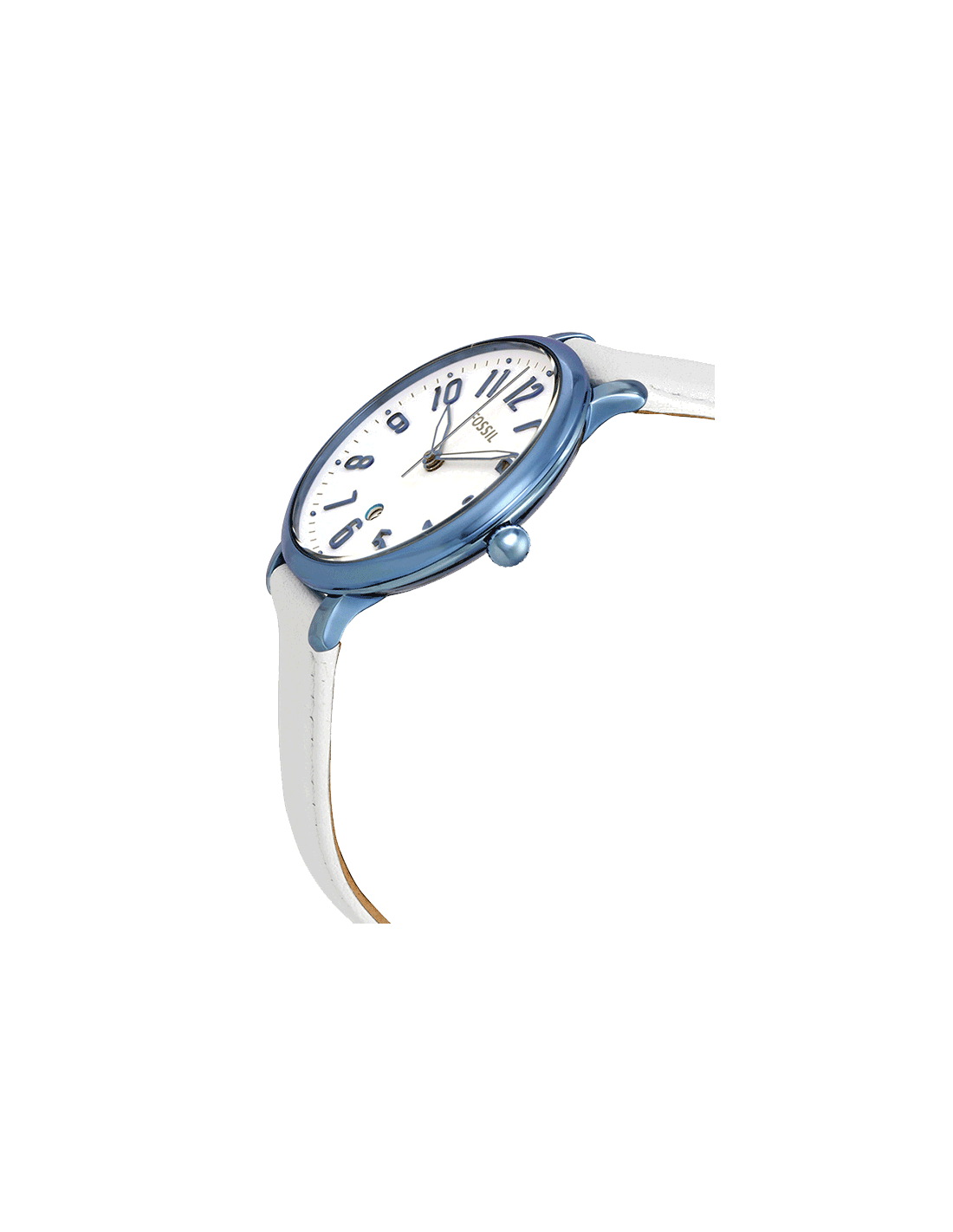 Ladies Jacqueline Watch (White/Blue) | Fossil | Luby 