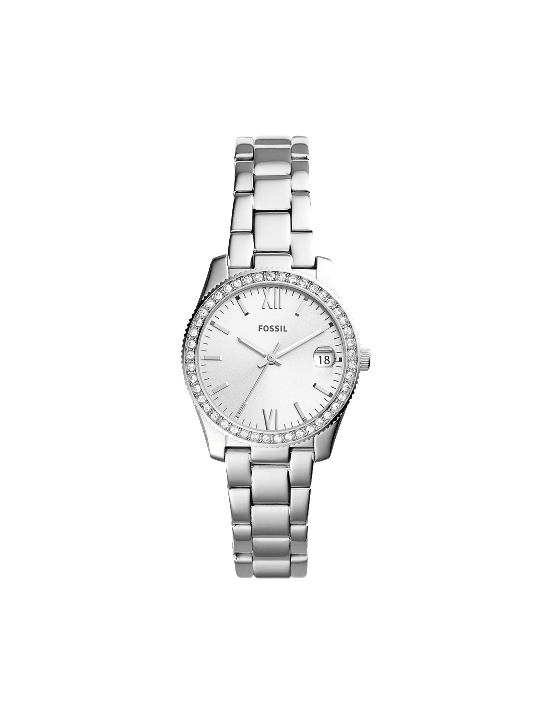 Ladies Scarlette Mini Watch (Silver) | Fossil | Luby 