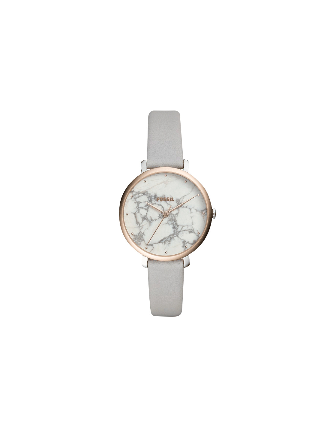 Jacqueline Watch (Rose-Gold/Grey) | Fossil | Luby 