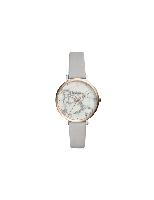 Jacqueline Watch (Rose-Gold/Grey) | Fossil | Luby 
