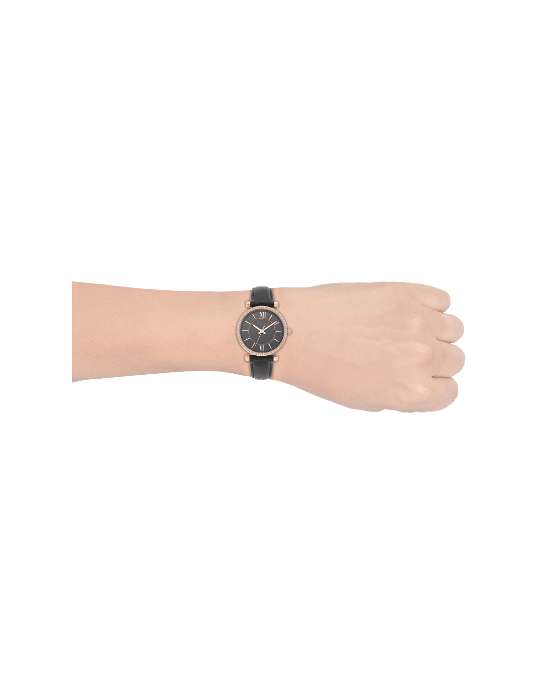 Carlie Watch (Rose-Gold/Black) | Fossil | Luby 