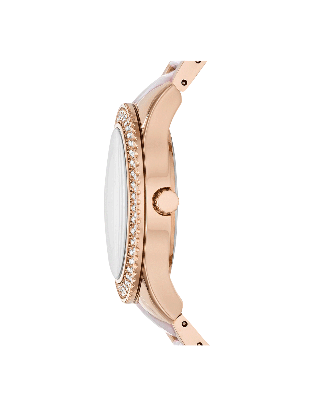 Stella Rose-Gold Tone Stainless-Steel and Acetate Watch | Fossil | Luby 