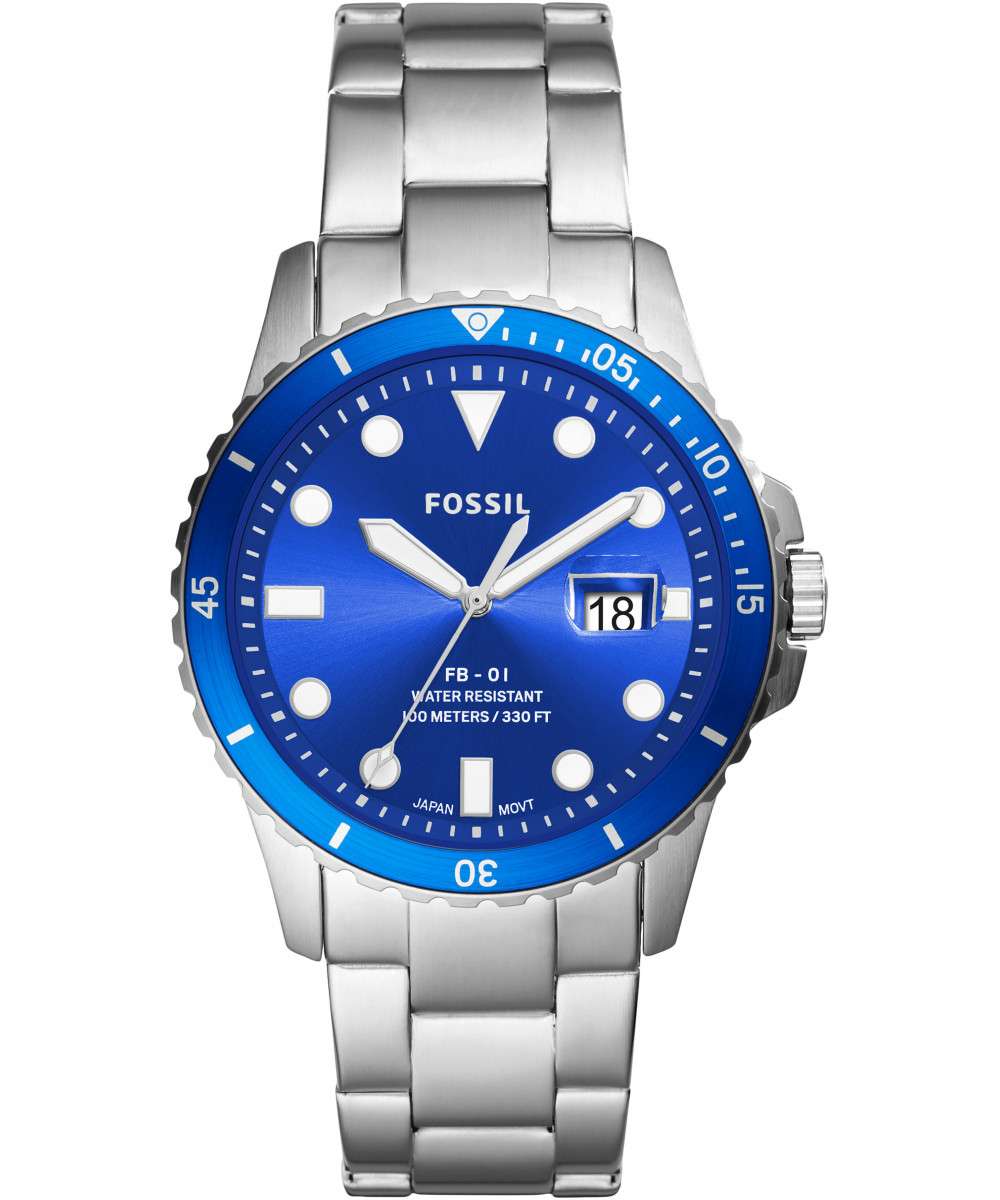 FB-01 Watch (Silver/Blue) | Fossil | Luby 