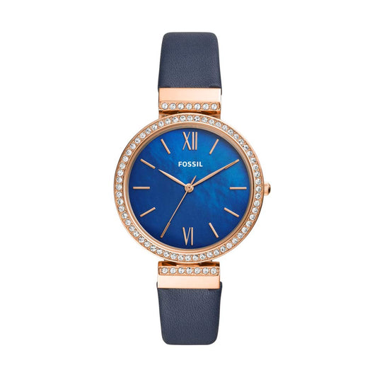 Ladies Jocelyn Madeline Watch (Blue/Rose-Gold) | Fossil | Luby 