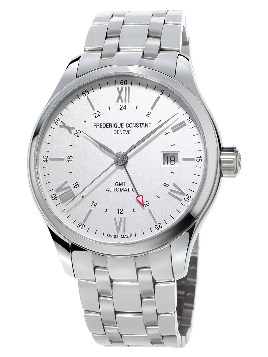 Classics Automatic GMT (Silver) | Frederique Constant | Luby 