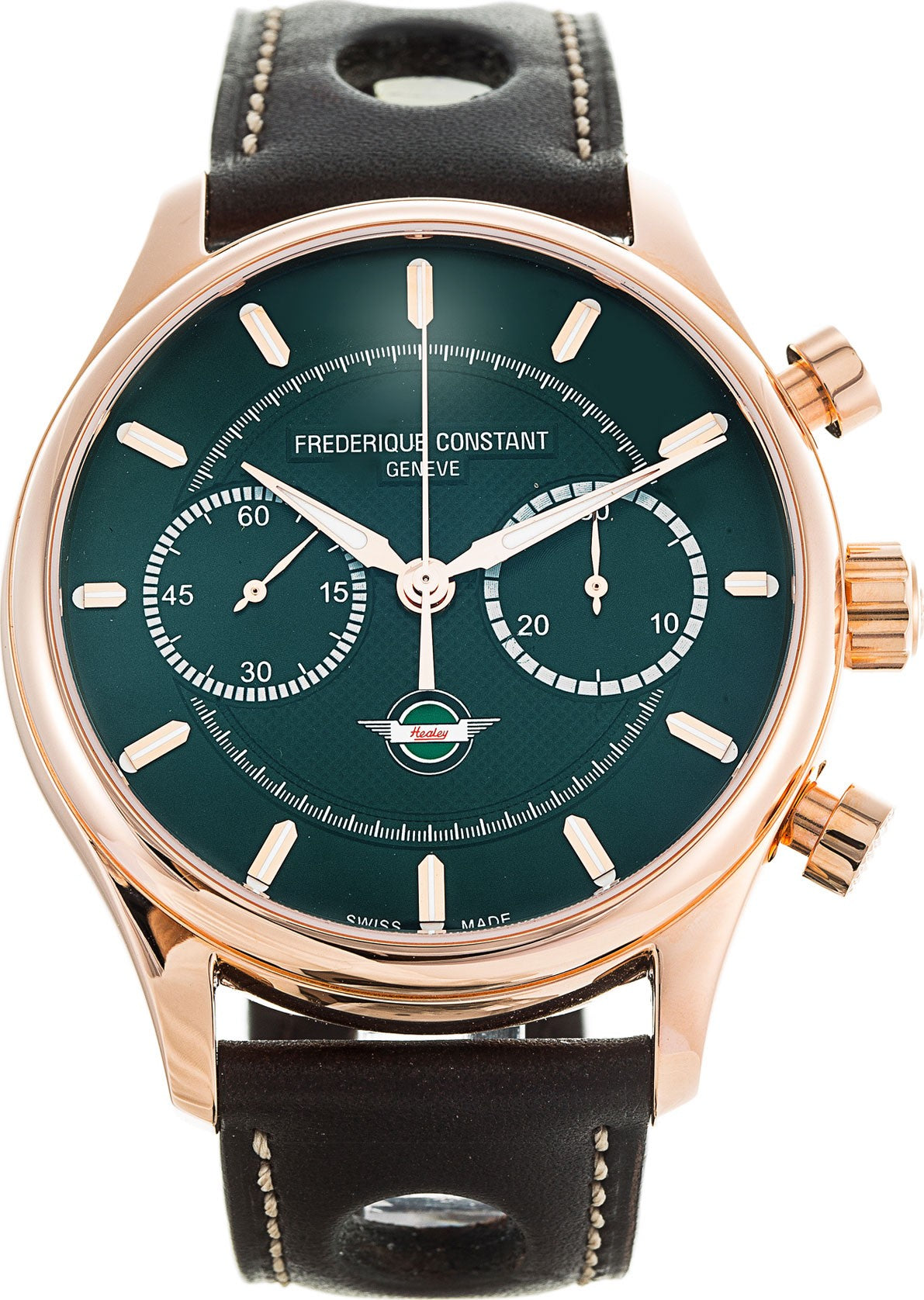 Healey Automatic GMT Limited Edition (Rose-Gold Green) | Frederique Constant | Luby 