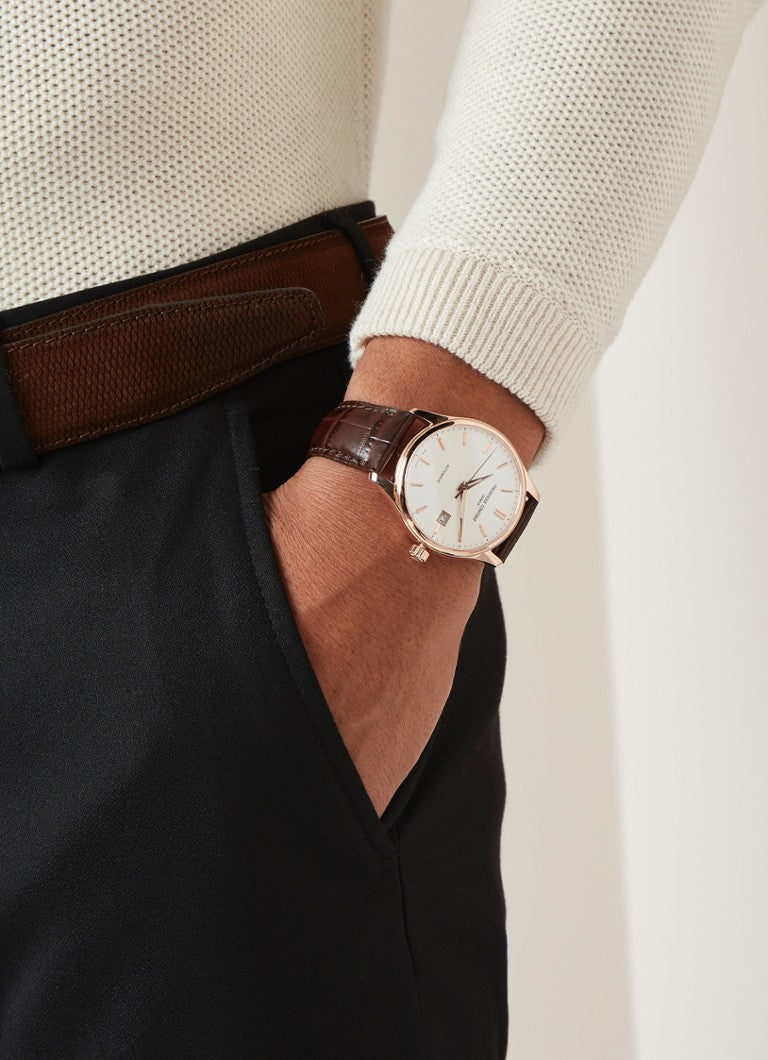 Classics Index Automatic (White-Rose Gold) | Frederique Constant | Luby 