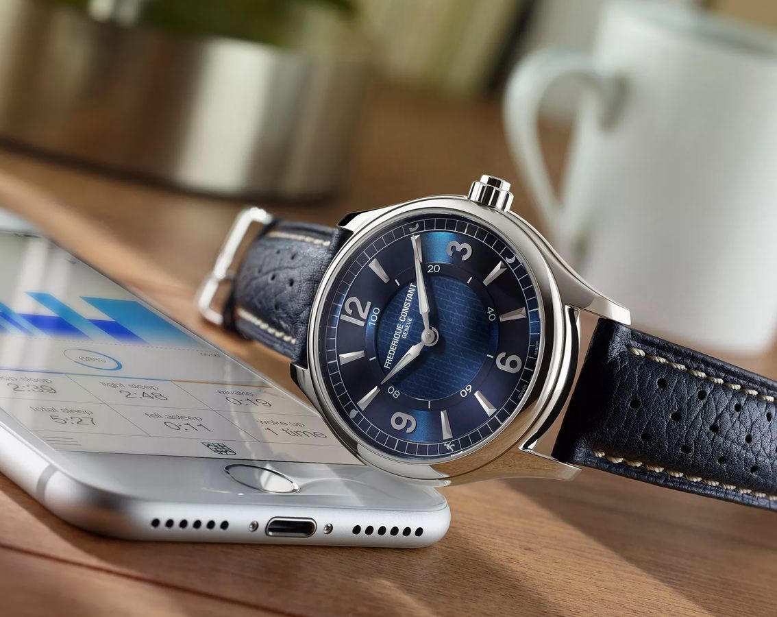Horological Smartwatch Gents Notify (Full Blue) | Frederique Constant | Luby 