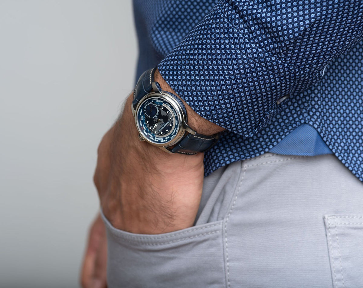 Worldtimer Manufacture (Blue) | Frederique Constant | Luby 