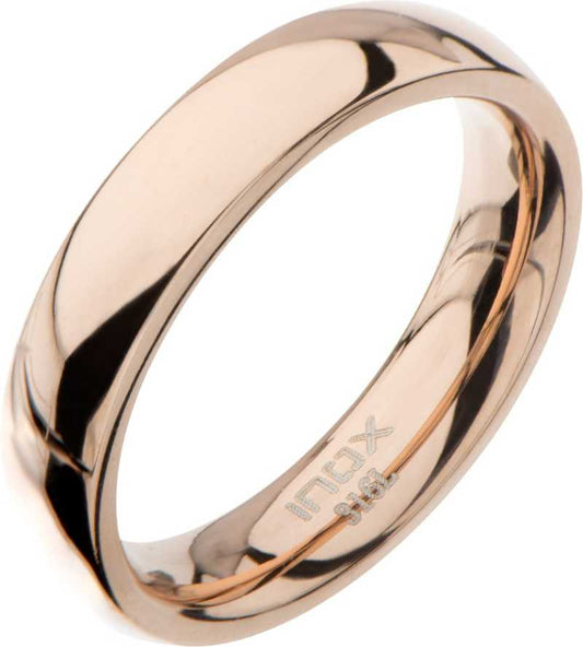 Rose Gold High Polished Women's Ring | Inox | Luby 