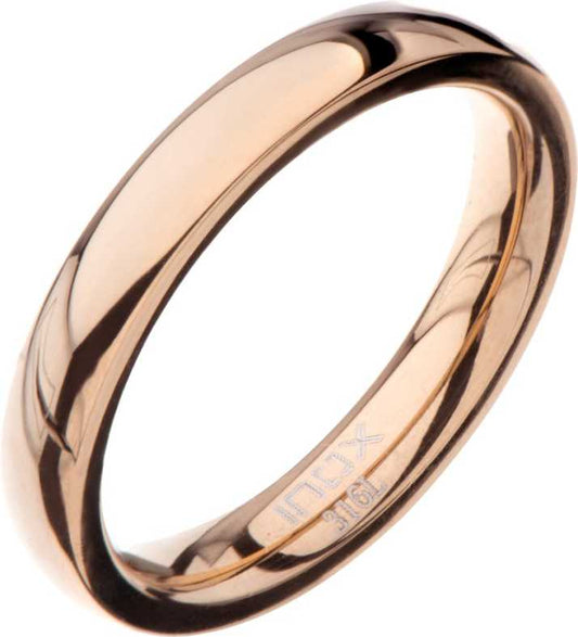 Thin Rose Gold High Polished Women's Ring | Inox | Luby 