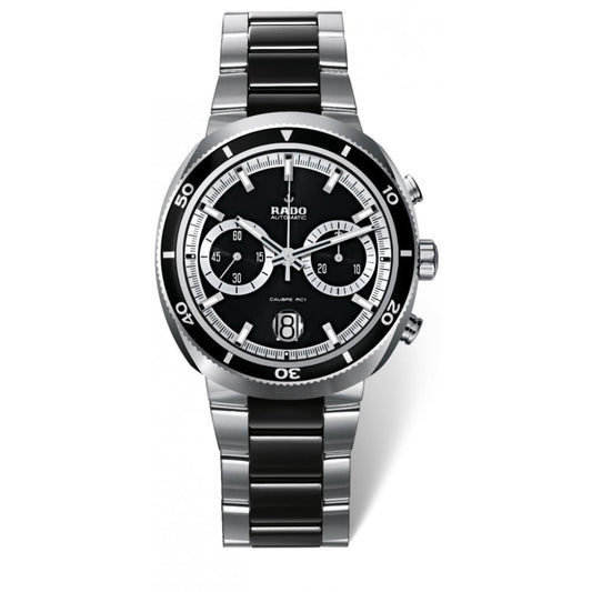 D-Star Automatic Chronograph (Silver-Black) | Rado | Luby 