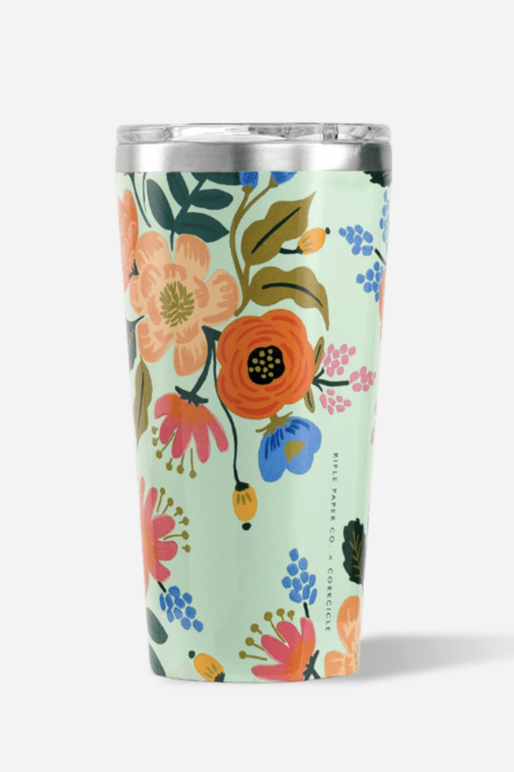 Gloss Mint Lively Floral  Rifle Paper | Corkcicle | Luby 