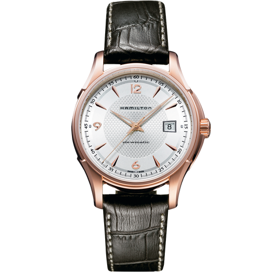 Jazzmaster Automatic Viewmatic (Rose-Gold/White) | Hamilton | Luby 