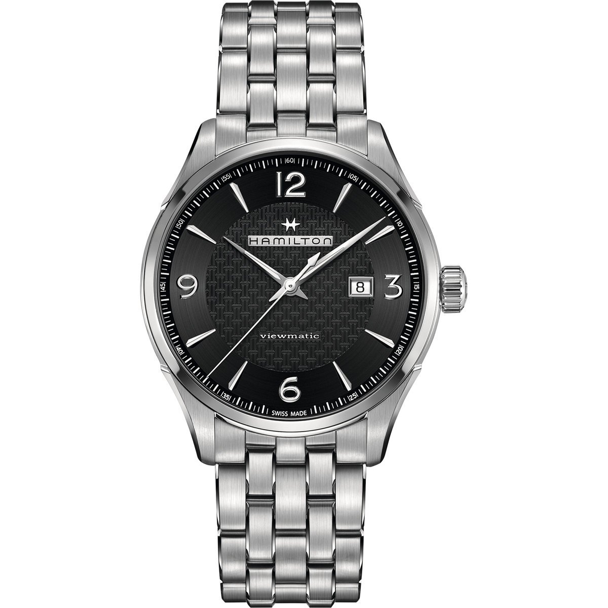 Jazzmaster Automatic Viewmatic (Silver-Black) | Hamilton | Luby 