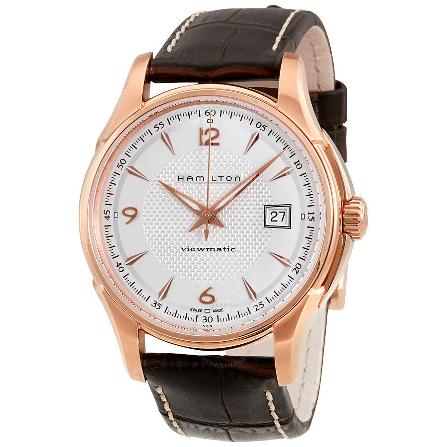 Jazzmaster Automatic Viewmatic (Rose-Gold/White) | Hamilton | Luby 