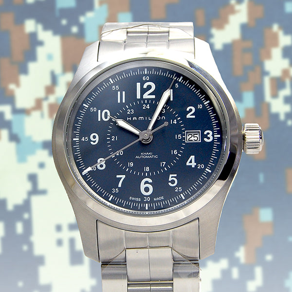 Khaki Automatic Field (Silver-Blue) | Hamilton | Luby 