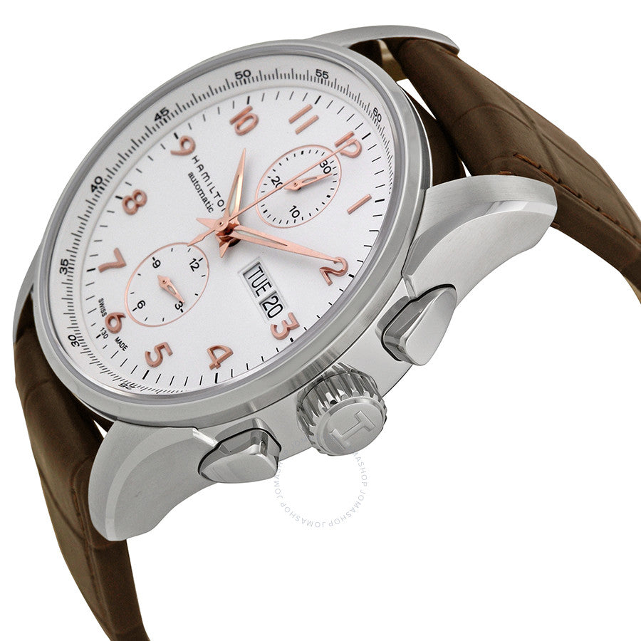 Jazzmaster Maestro Automatic Chronograph (White/Brown) | Hamilton | Luby 