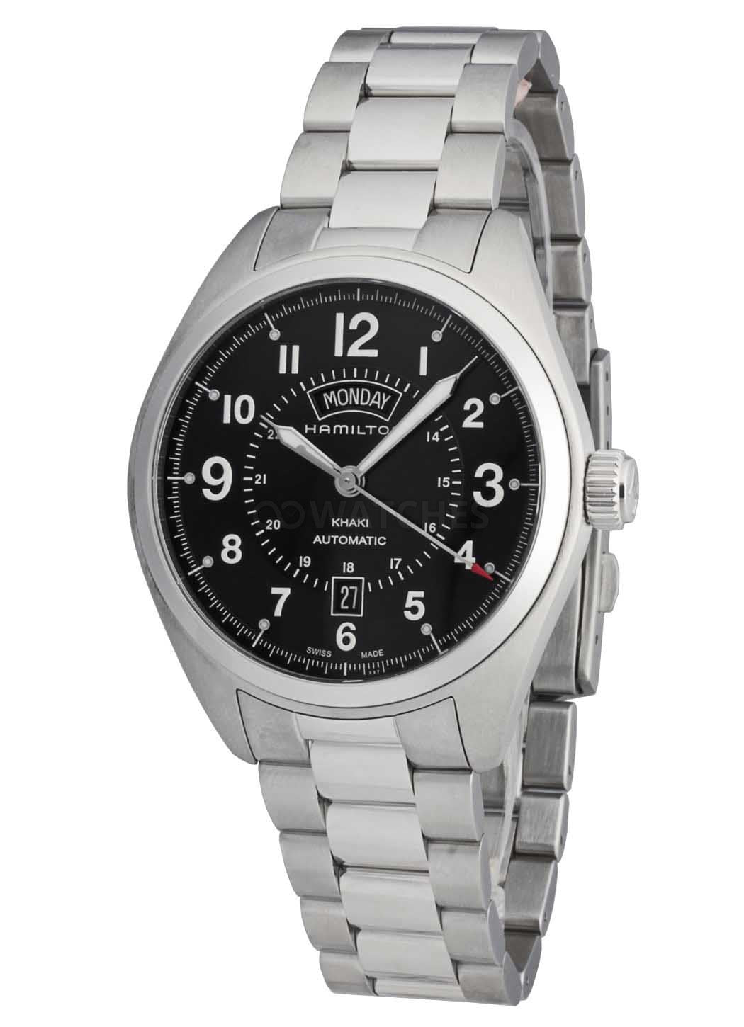 Khaki Automatic Field Day Date (Silver-Black) | Hamilton | Luby 