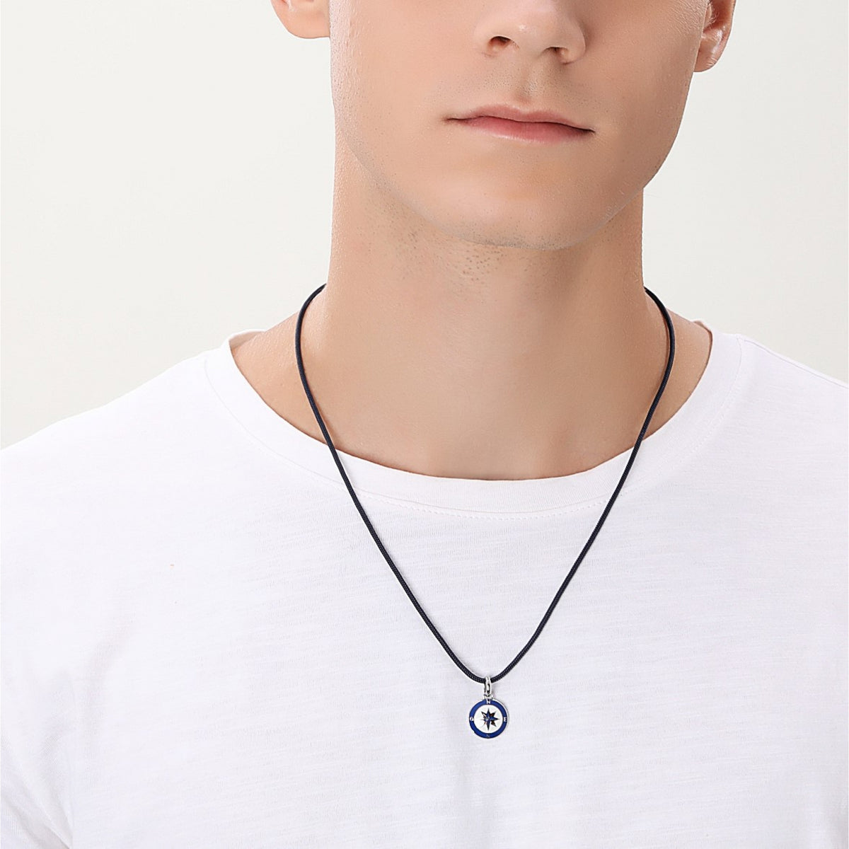 Horizon Navigation Star Necklace (Silver-Blue) | Brosway Italia | Luby 