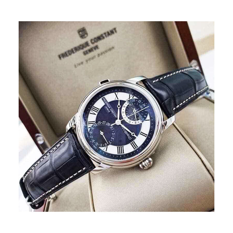 Hybrid Manufacture (Silver-Blue) | Frederique Constant | Luby 