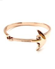 Stainless Steel Bangle w/Anchor | Seaknots | Luby 