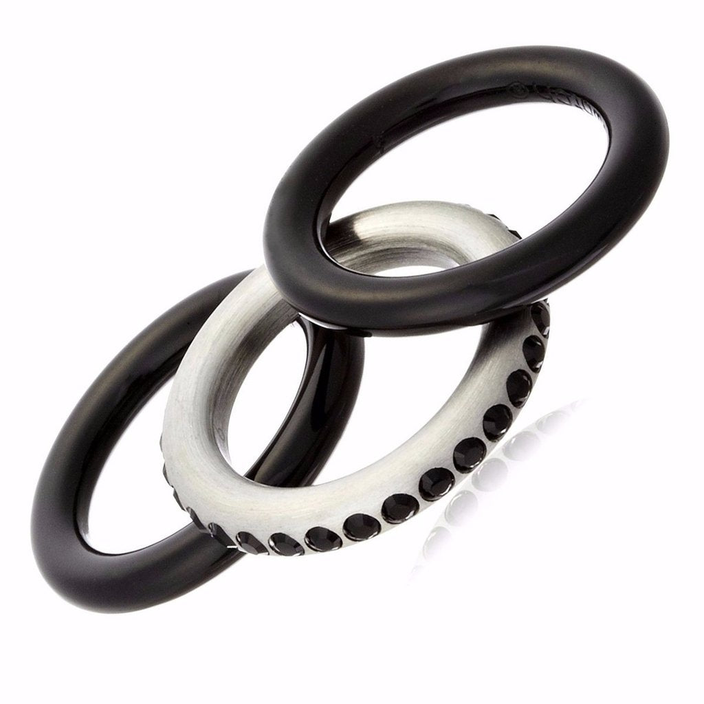Deluxe Trio (Silver/Black) | Swatch | Luby 