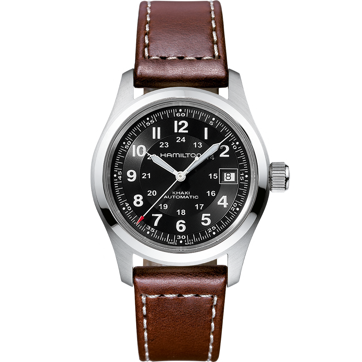 Khaki Field Automatic (Silver/Brown) | Hamilton | Luby 