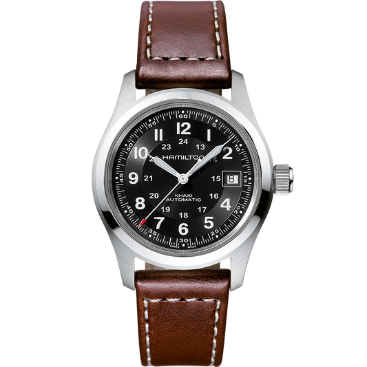 Khaki Field Automatic (Silver/Brown) | Hamilton | Luby 