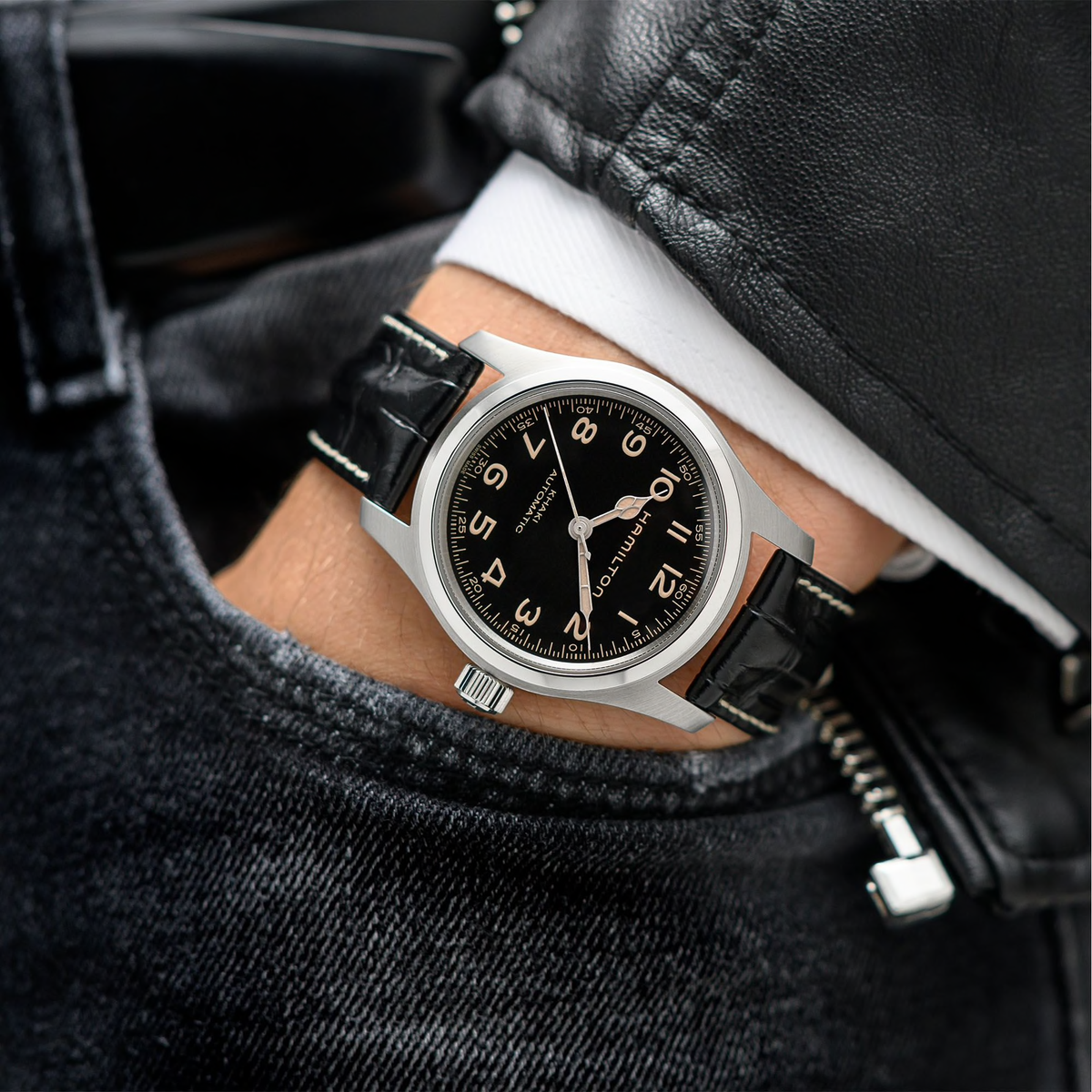 Khaki Field Murph Automatic (Black/Silver) | Hamilton | Luby 